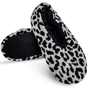 Isaac Mizrahi Printed Fleece Slipper with Faux Sherpa Lining - medium - NWT